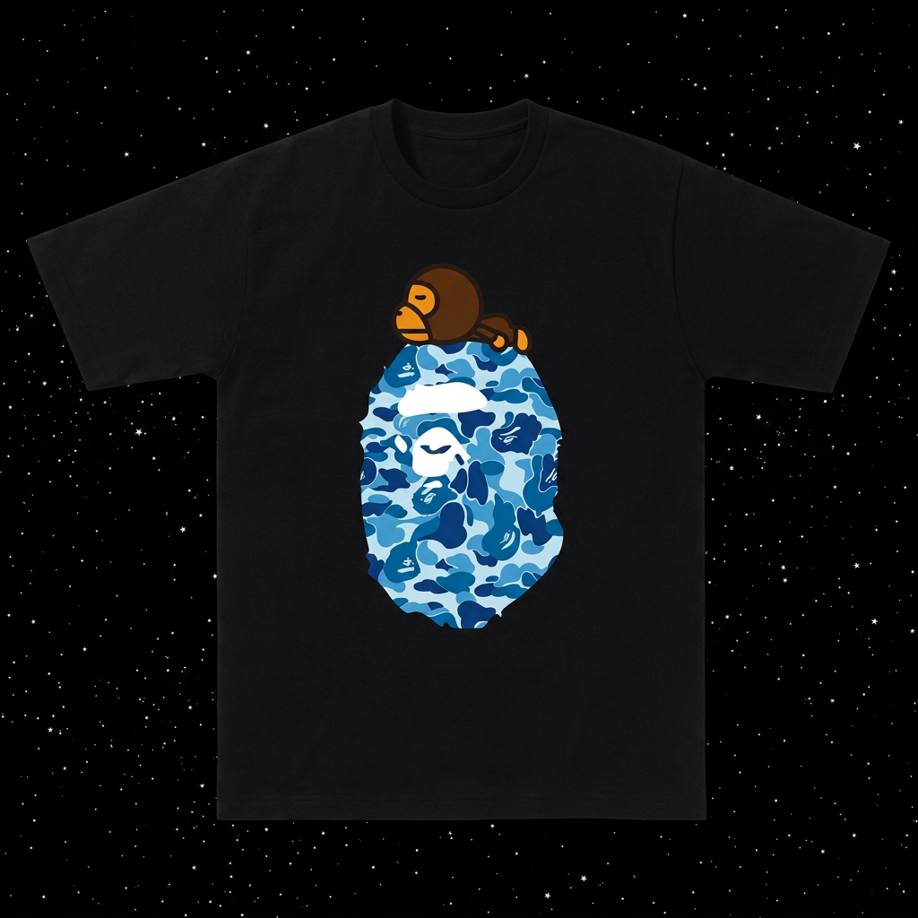 Camo Graphic Tee — Black